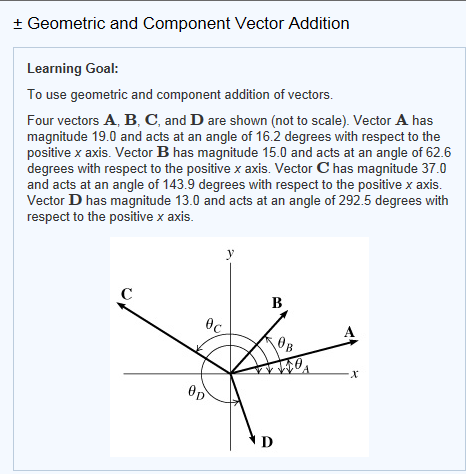 Geometric homework solving vectors