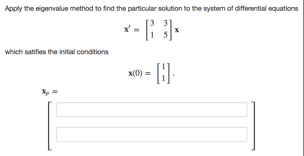 eigenvalue assignment method