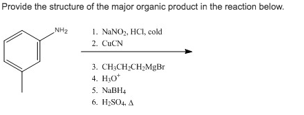 Solved Provide the structure of the major organic product in | Chegg.com