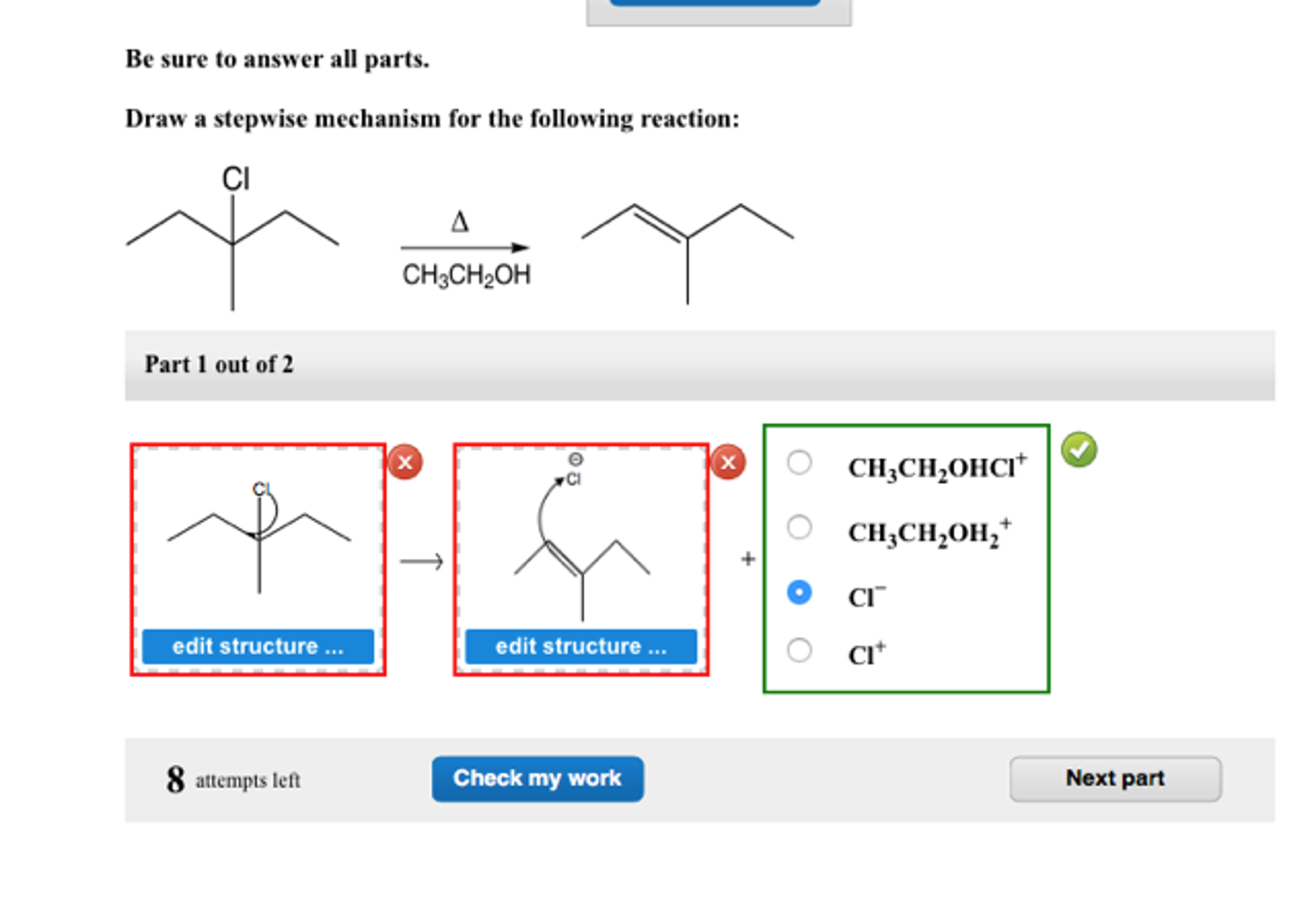 Solved Draw a stepwise mechanism for the following reaction