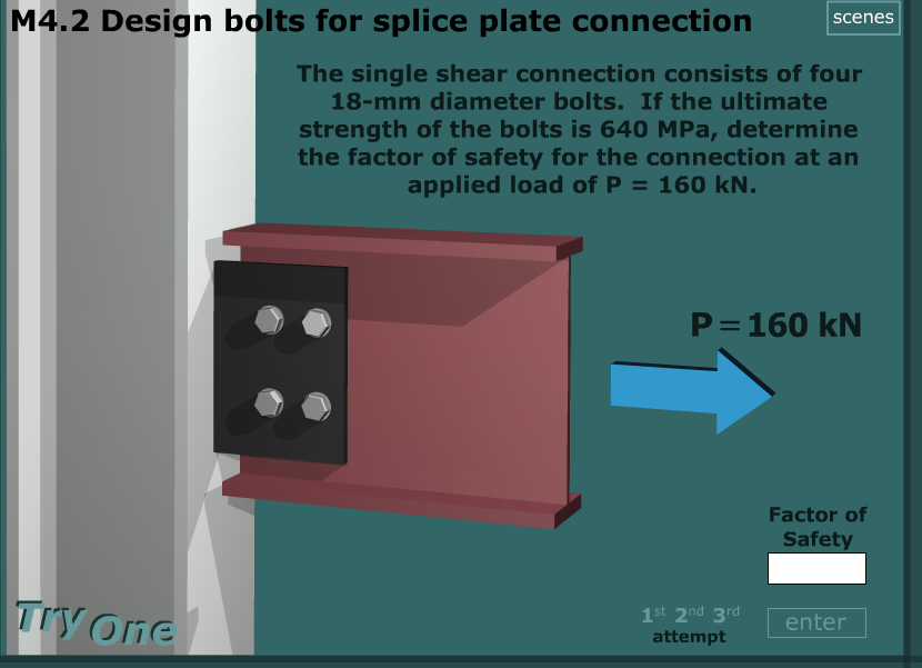 Solved The single shear connection consists of four 18mm