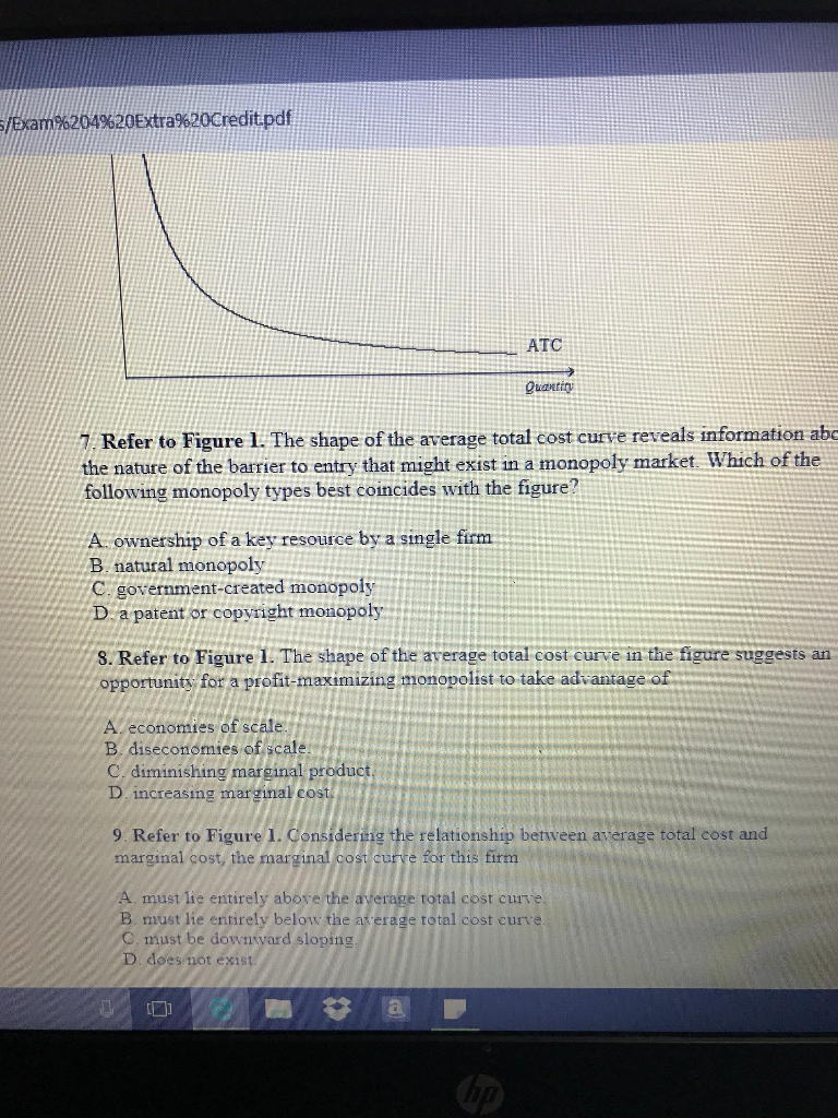 The Shape Of The Average Total Cost Curve Reveals Information About The Nature