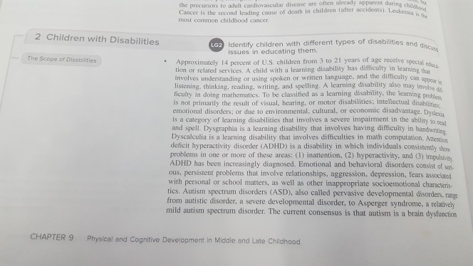 Chapter 9 physical and cognitive outlet development in middle childhood