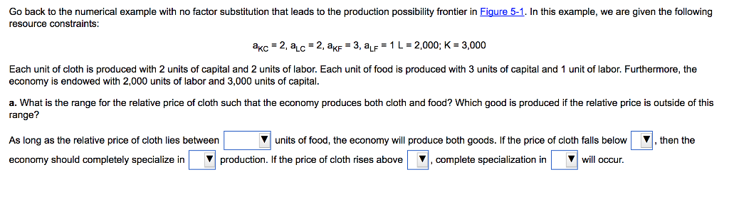 Solved Go back to the numerical example with no factor | Chegg.com