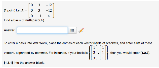 Solved Let A 0 0 0 3 3 1 12 12 4 Find A Basis Of Chegg
