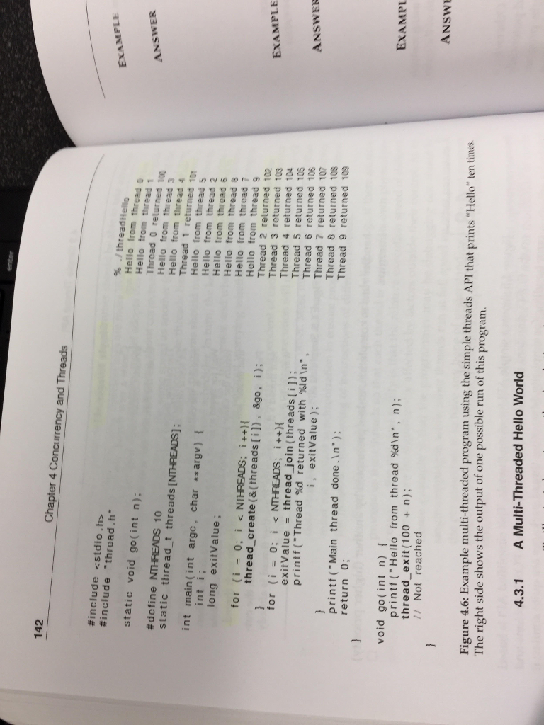 Solved 142 Chapter 4. urrency and Threads #include . | Chegg.com