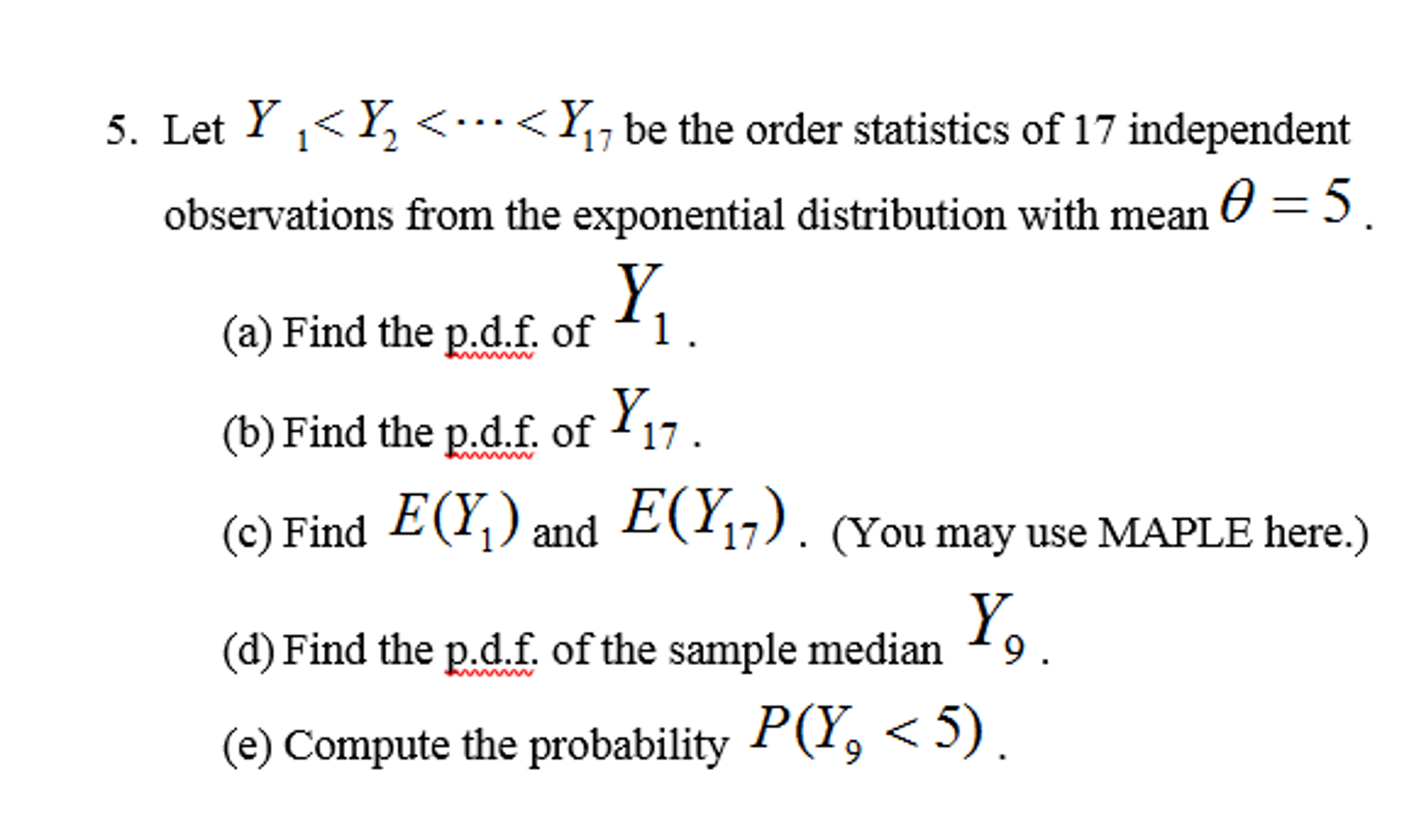 Solved Let Y_1