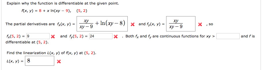 Solved Explain Why The Function Is Differentiable At The 2617