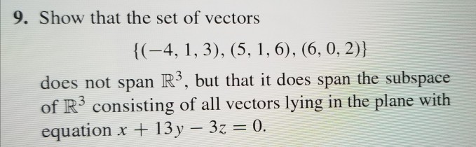 is the span of two vectors in r3 always a plane