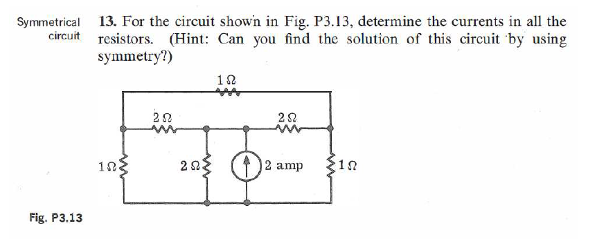 Solved For the circuit shown in Fig. P3.13, determine the | Chegg.com