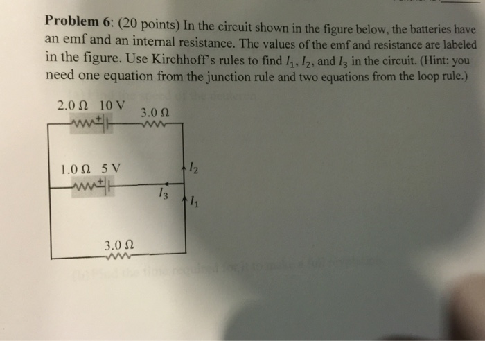 Solved Problem 6: (20 points) in the circuit shown in the | Chegg.com