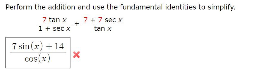 Solved I need help with these trignometric identities to | Chegg.com