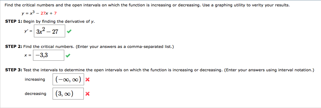 Solved Find the critical numbers and the open intervals on | Chegg.com