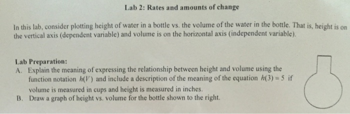 Solved Lab 2: Rates and amounts of change In this lab, | Chegg.com