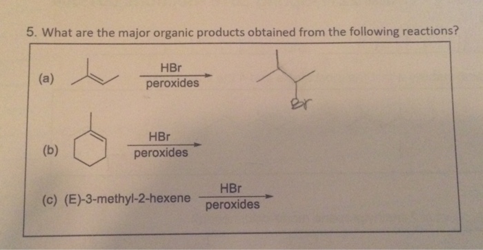 solved-what-are-the-major-organic-products-obtained-from-the-chegg