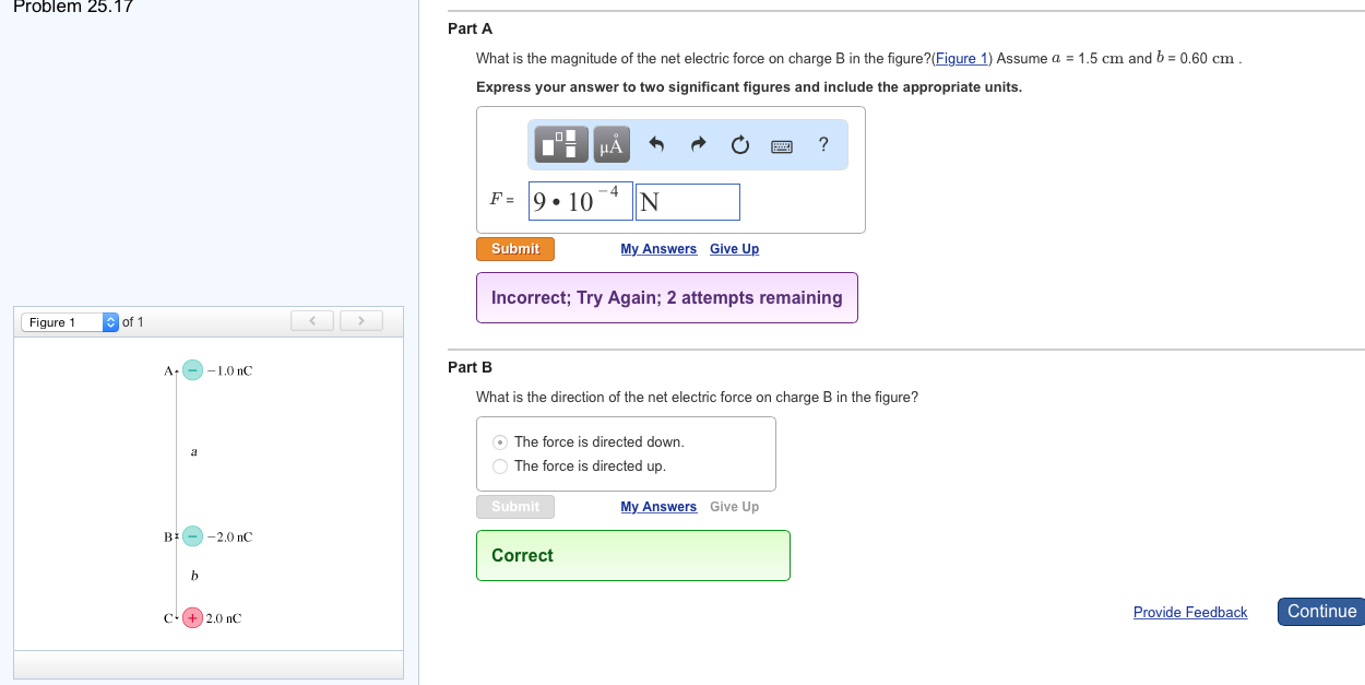 Solved Problem 25.59 Part A Two 3.6 g point charges on | Chegg.com