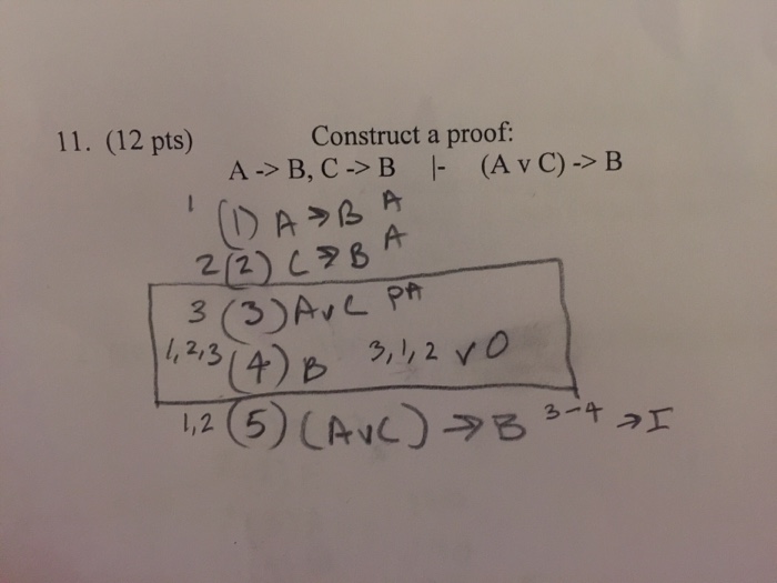 This Is A Intro To Logic Question. If Possible Please | Chegg.com