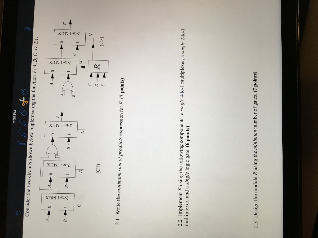 Solved Consider The Two Circuits Shown Below Implementing | Chegg.com