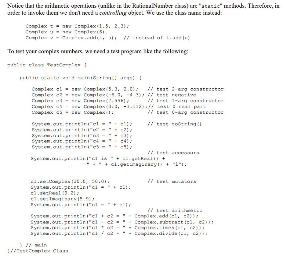 Solved In this lab, we will write a Java class which can be | Chegg.com