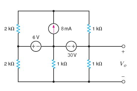 Solved Determine Vo in the network in the figure using loop | Chegg.com