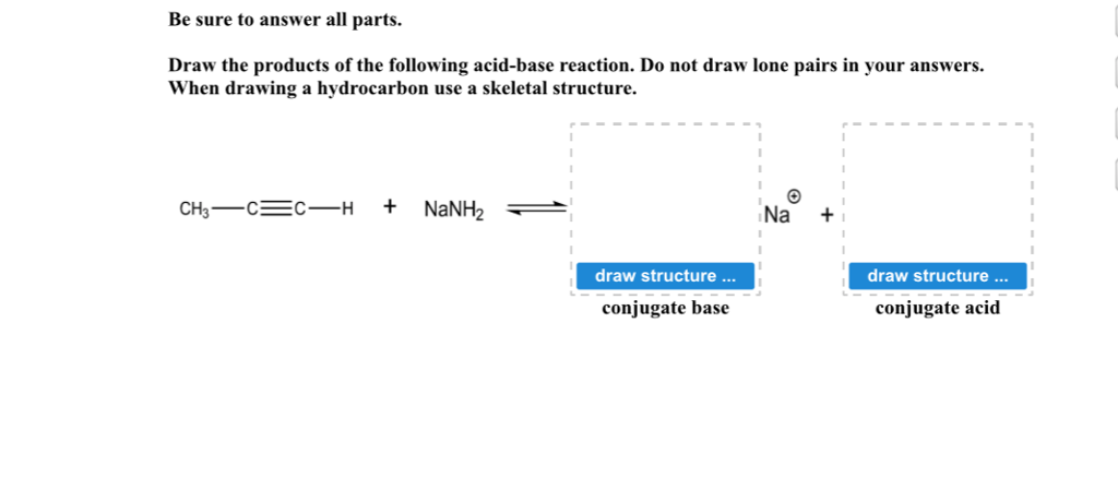 Solved Draw The Products Of The Following Acid Base 0036