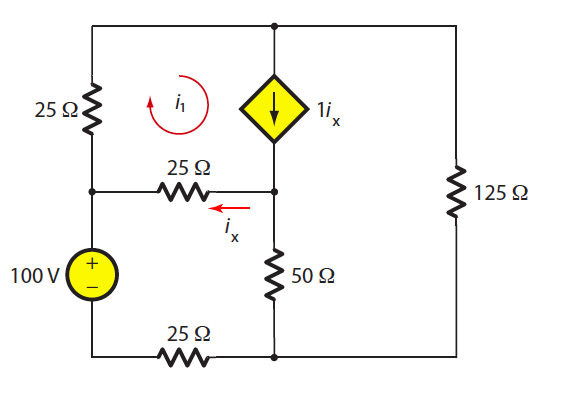 Solved Use the mesh-current method to solve for mesh current | Chegg.com