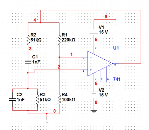 Calculate the theoretical oscillation frequency 2.