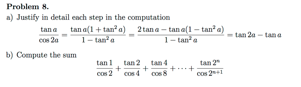 Solved: Justify In Detail Each Step In The Computation Tan... | Chegg.com