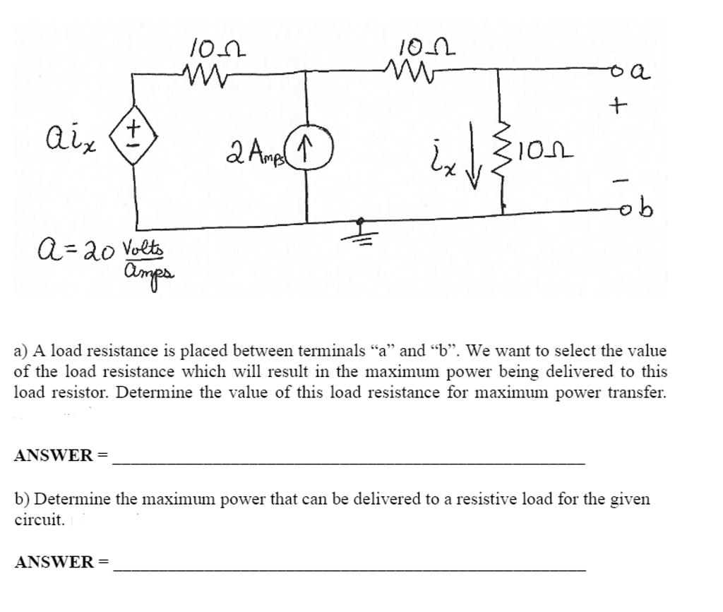 solved-a-load-resistance-is-placed-between-terminals-a-chegg