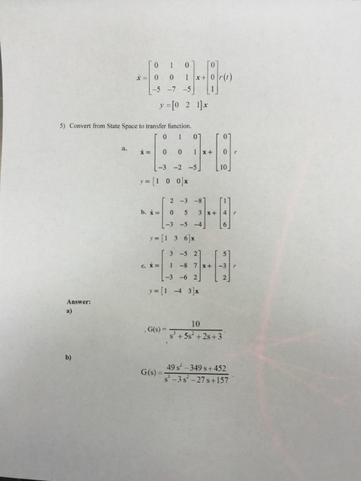 Solved 3) For each system shown, write the state equations | Chegg.com