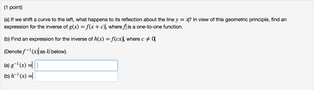 draw a graph to show a shift to the left in a... Solved If we shift a curve to the left, what happens to its | Chegg.com