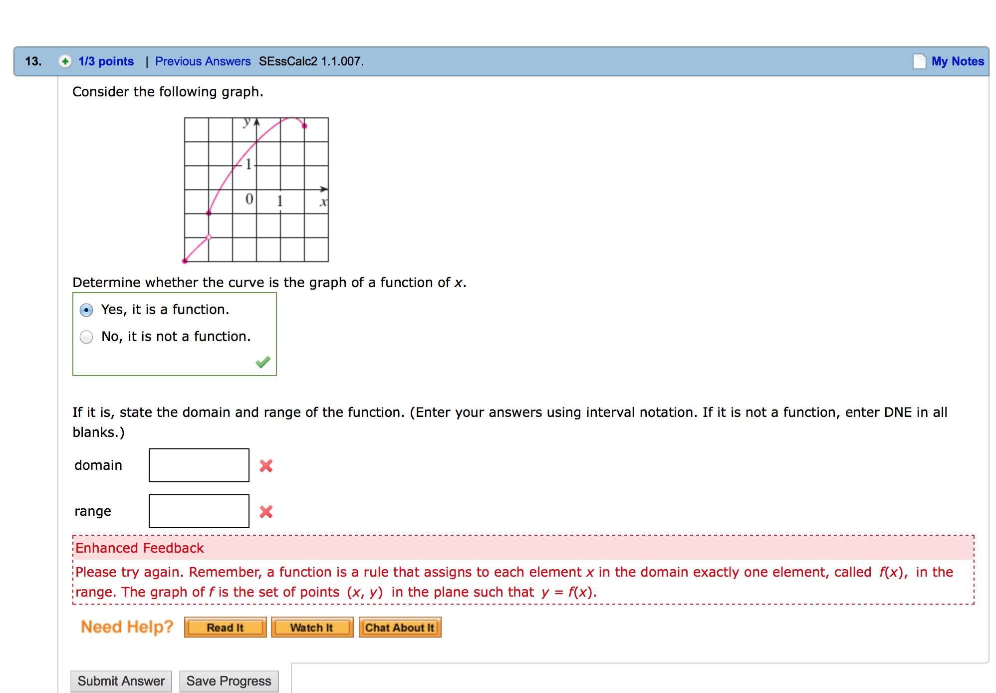 Solved: Consider The Following Graph. Determine Whether Th... | Chegg.com