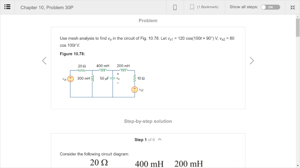 Solved Chapter 10, Problem 30P | (1 Bookmark) Show All | Chegg.com