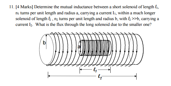 Solved Determine the mutual inductance between a short | Chegg.com