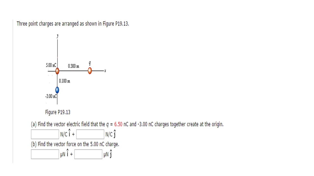 Solved Three Point Charges Are Arranged As Shown In Figure | Chegg.com