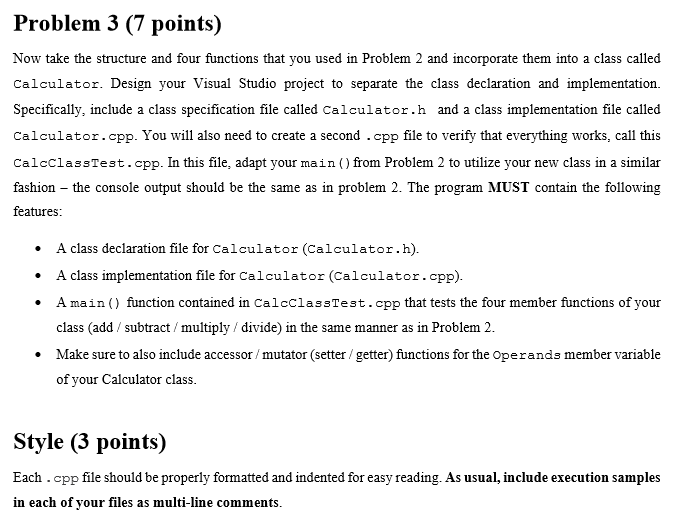 Solved Problem 2 (6 points) Write a program called | Chegg.com