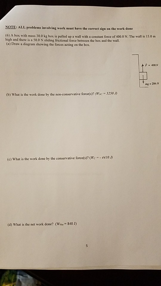 Solved NOTE: ALL problems involving work must have the | Chegg.com