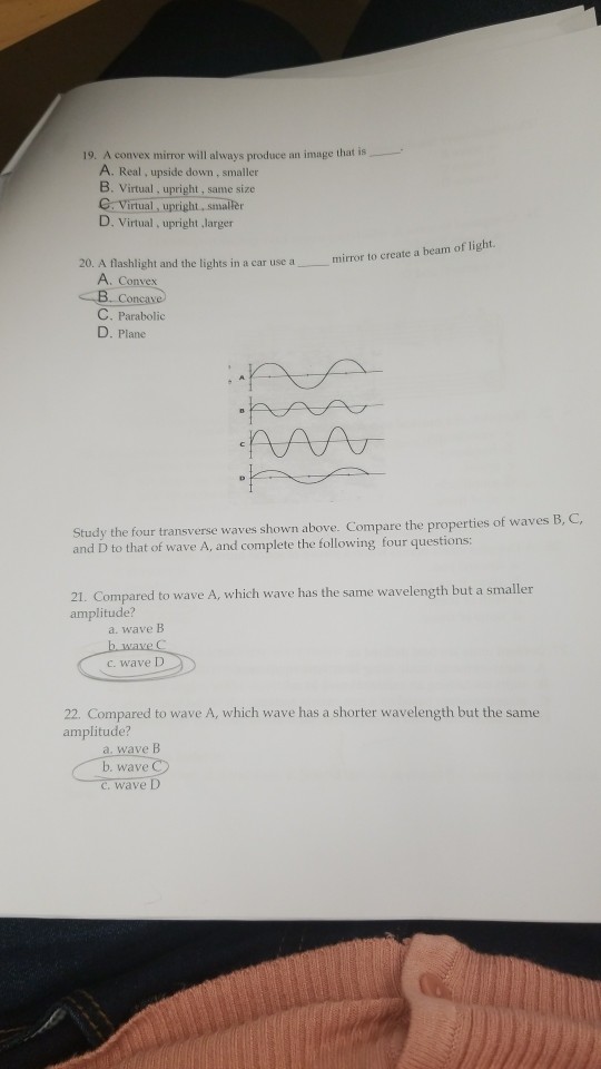 Solved 19. A convex mirror will always produce an image that