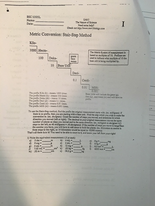 Solved To Use The Stair Step Method Find The Prefix The Chegg