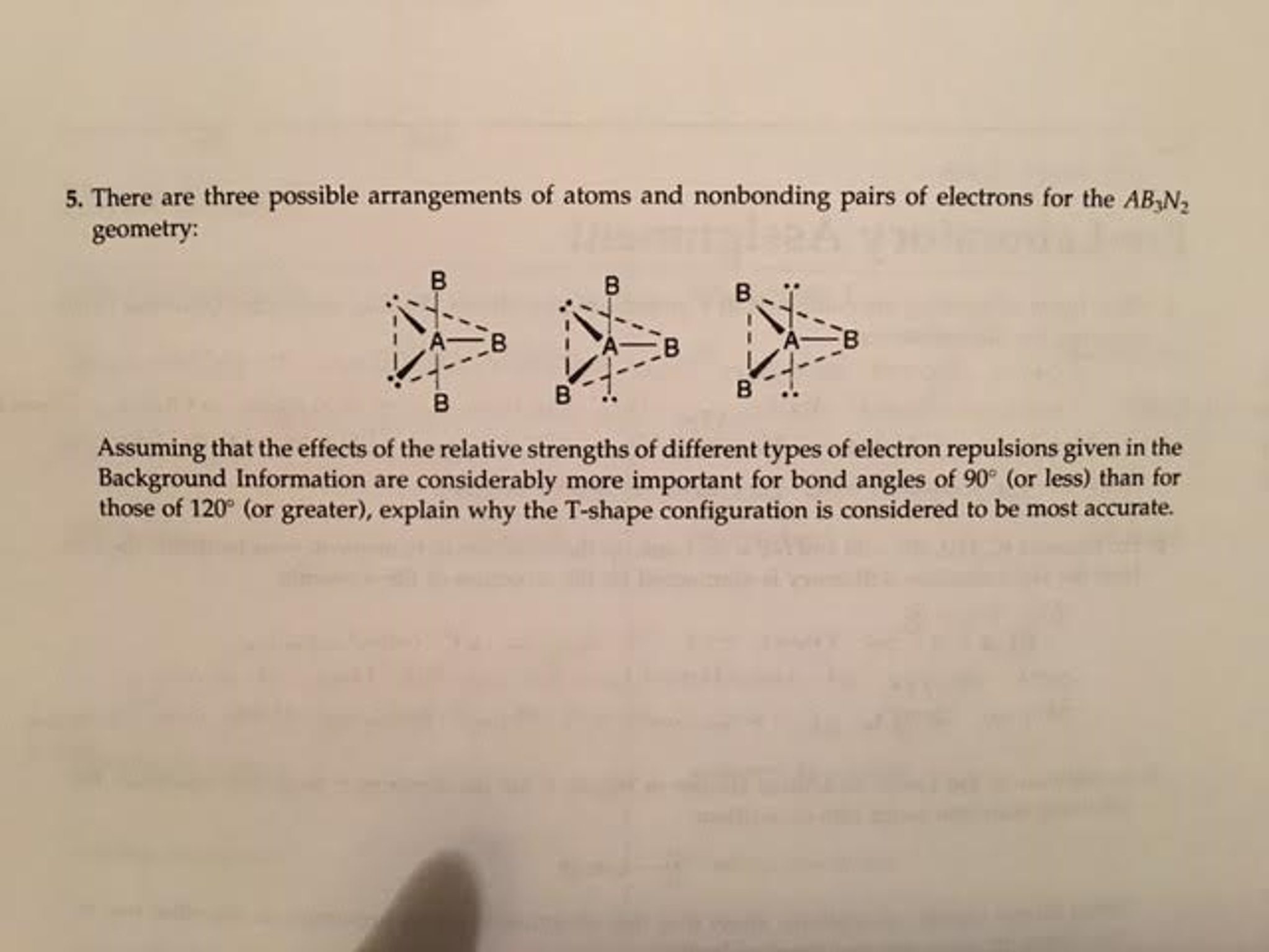 Solved There are three possible arrangements of atoms and | Chegg.com