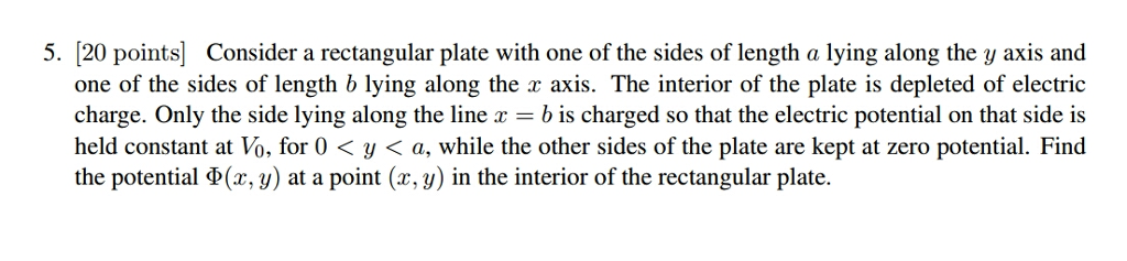 Solved Consider a rectangular plate with one of the sides of | Chegg.com
