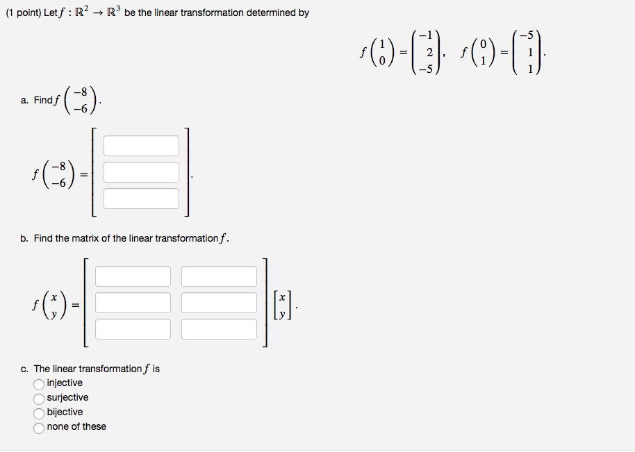 Solved 1 Point Letf R2Rbe The Linear Transformation Chegg Com   PhptL3o2G 