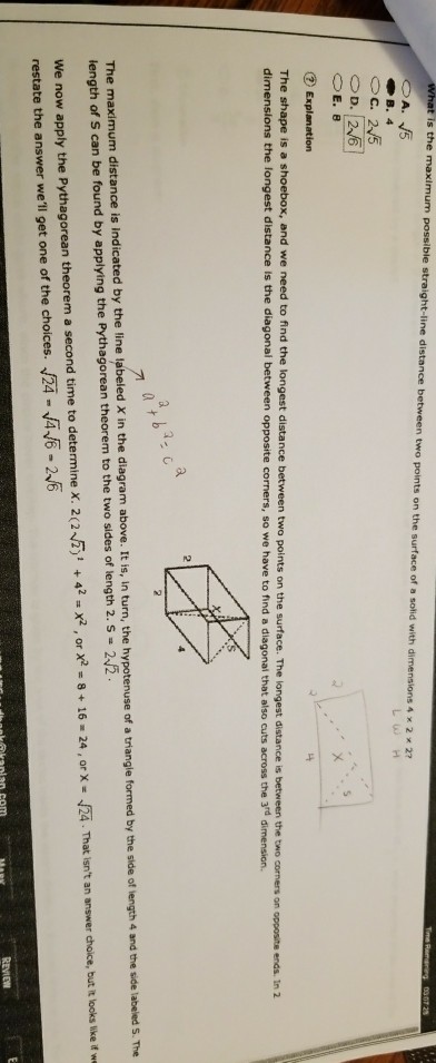 Solved raight-line di two points o 4 x 2 x 27 E. 8 ⑦ | Chegg.com