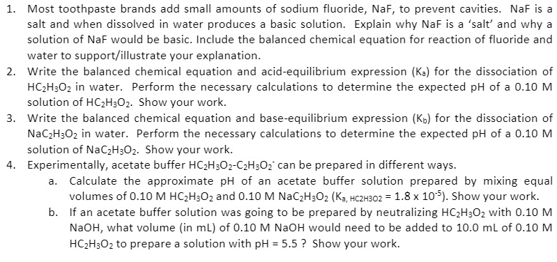 Toothpaste Equation Solved Most toothpaste brands add small amounts of sodium | Chegg.com