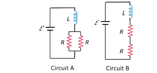 Solved Two identical resistors, an inductor, and a battery | Chegg.com