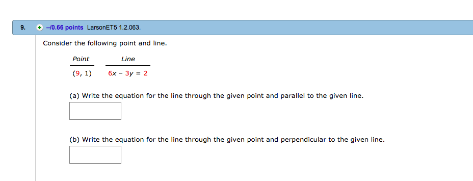 Solved 9. +-/0.66 points LarsonET5 1.2.063 Consider the | Chegg.com