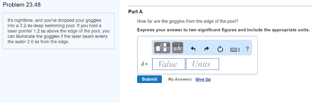 Solved Problem 23.48 It's nighttime, and you've dropped your | Chegg.com