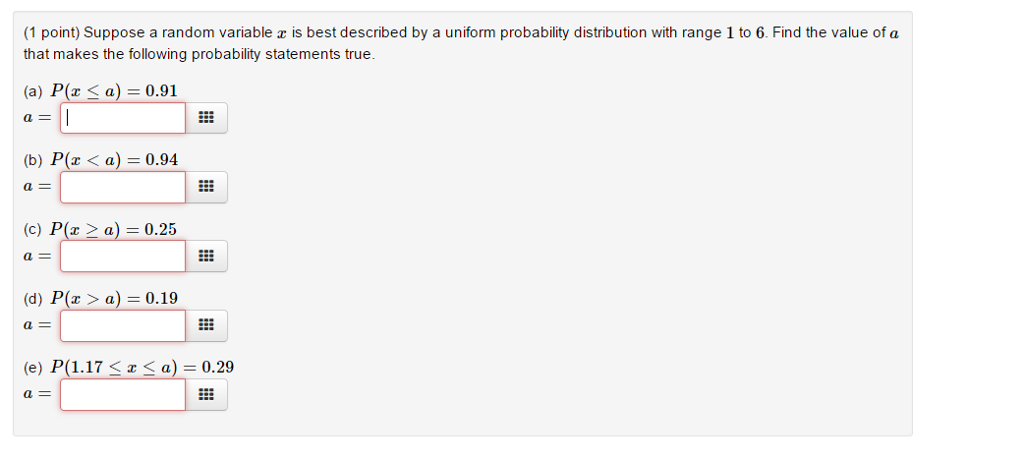 Solved Suppose a random variable x is best described by a | Chegg.com