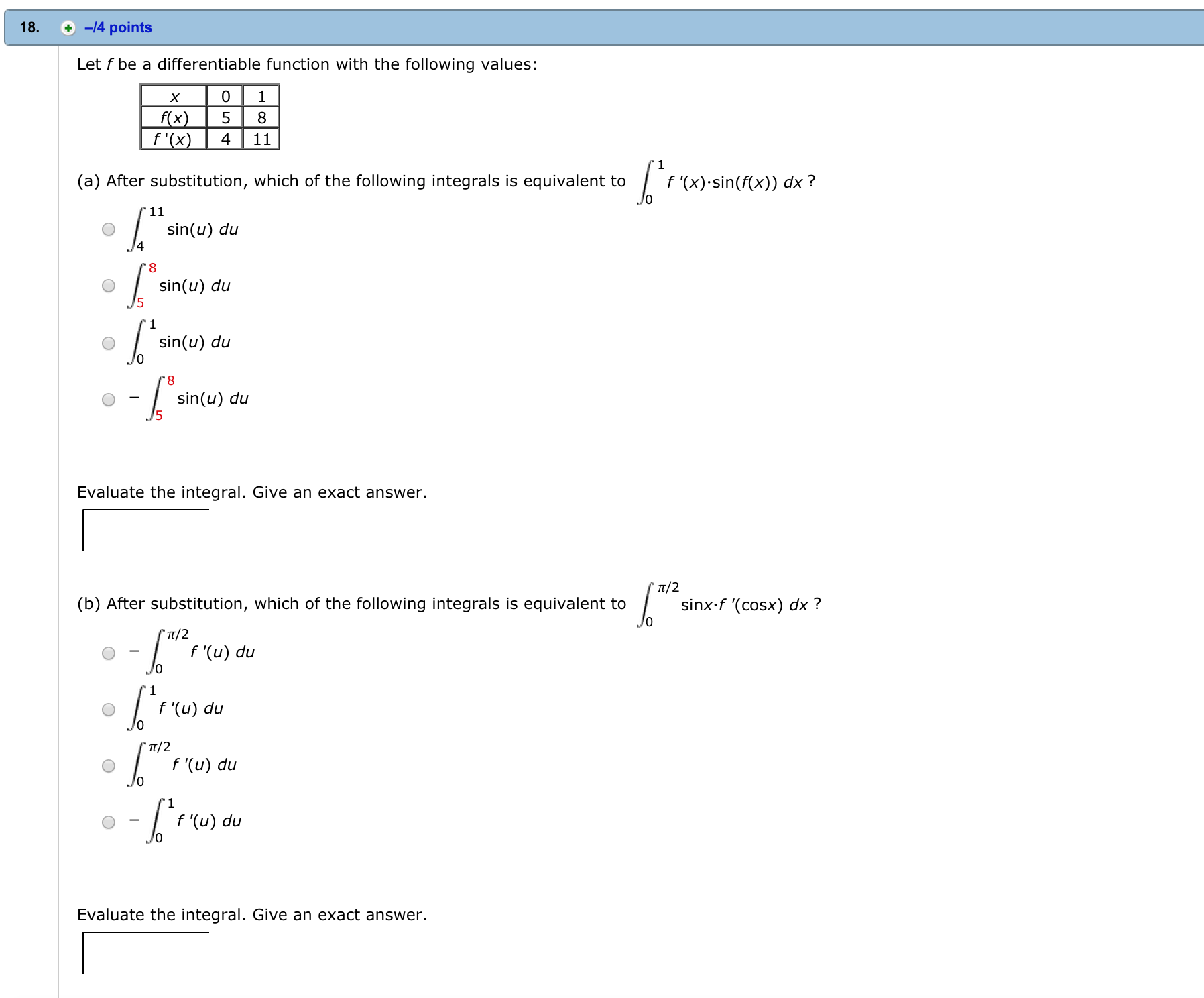 Solved Let F Be A Differentiable Function With The Following | Chegg.com