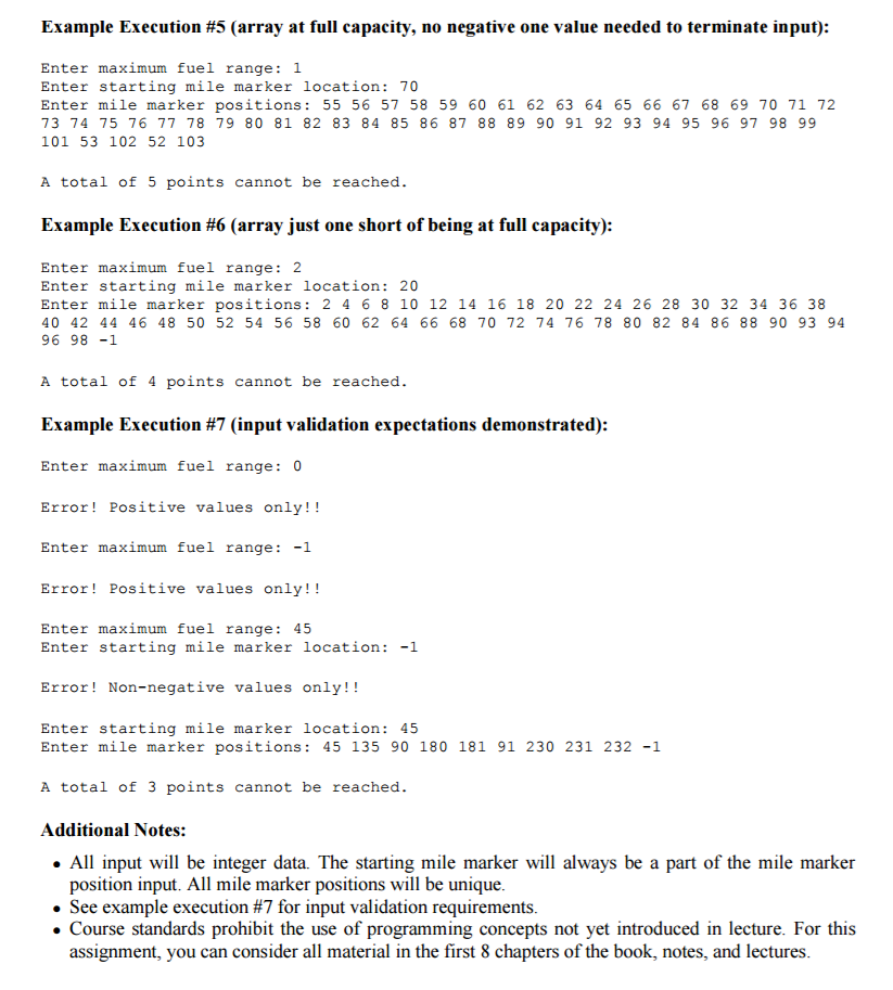Problem: Given up to fifty (50) integers as input | Chegg.com